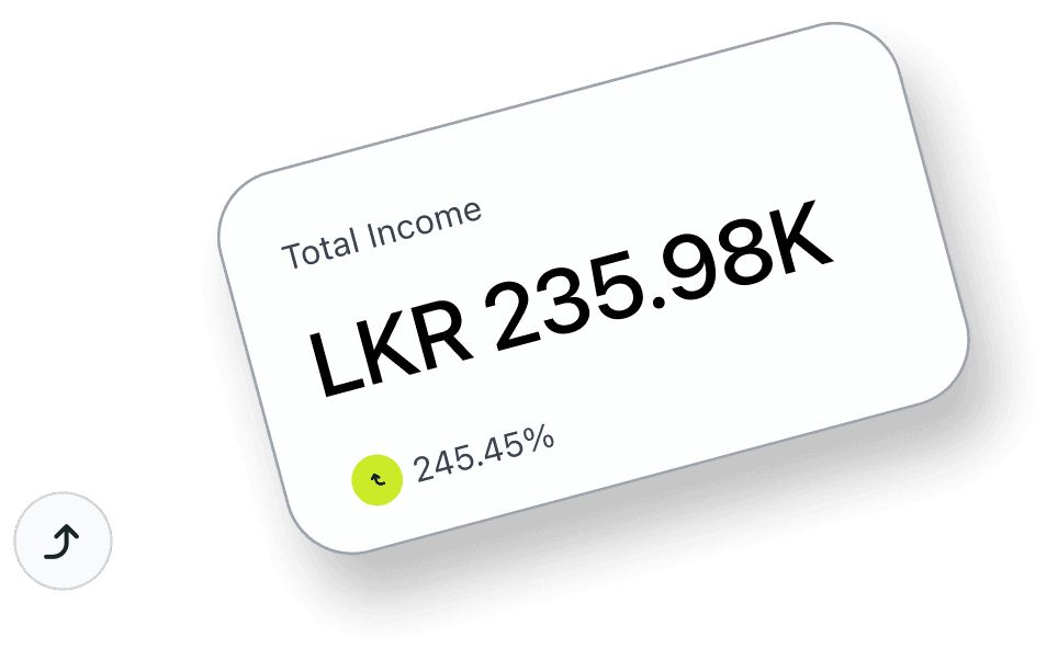 Track your income in real-time with insights